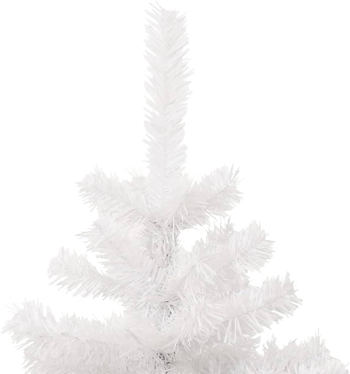 vidaXL Spiral-Weihnachtsbaum mit Beleuchtung und Ständer Weiss 180 cm Weiss 180 x 95 cm, Weiss 180 x