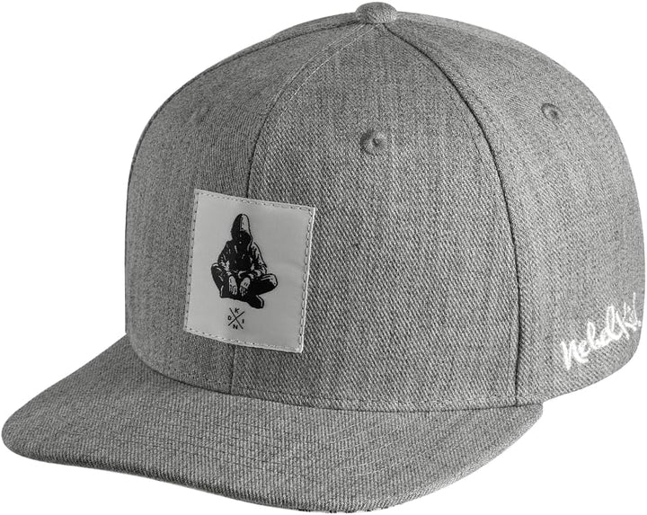 Nebelkind Snapback Cap Berlin Netzplan Patch Kappe Hellgrau Grössenverstellbar Unisex One Size
