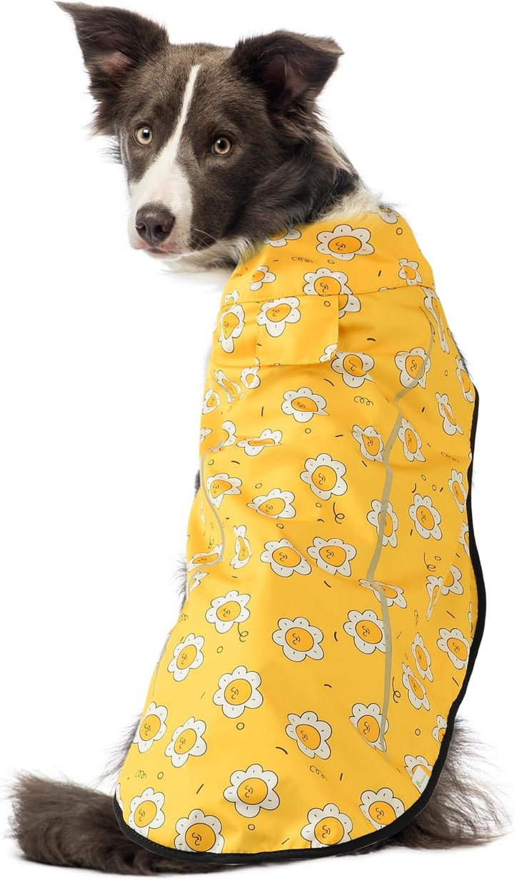 Mile High Life Hunde-Regenmantel, verstellbare, wasserdichte Haustierkleidung, leichte Regenjacke mi