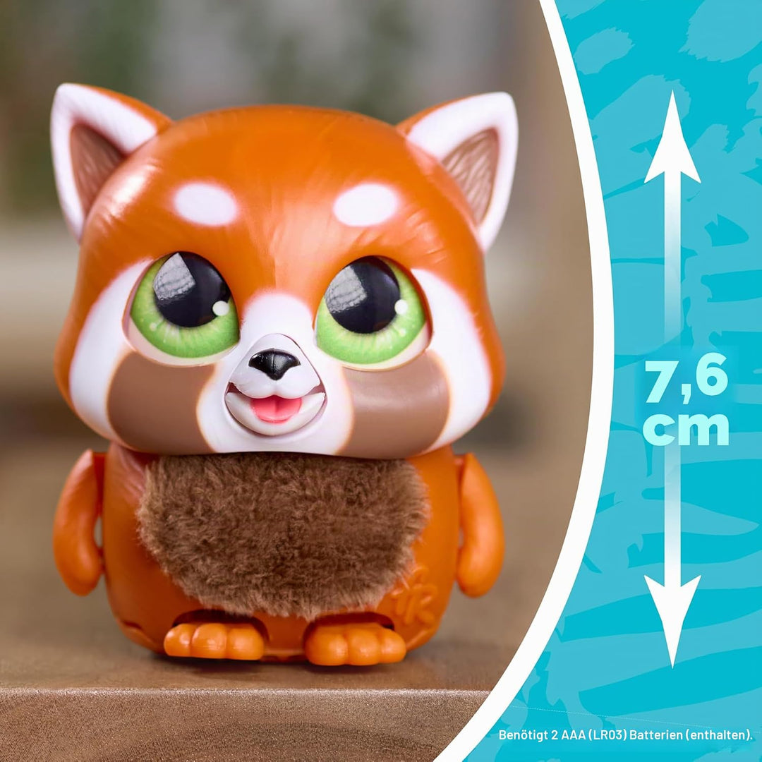 Just Play furReal Handfuls – Shy, der Rote Panda, 8,9 cm grosses, interaktives Spielzeug für Jungen,
