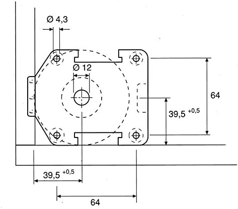 332519 40 er Set Sockelhöhenversteller 150 mm zum Anschrauben