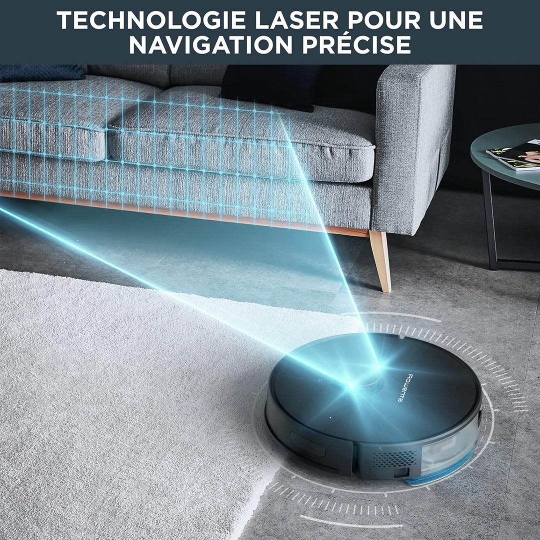 Rowenta X-Plorer Serie 75+, 4-in-1 Saugroboter mit Wischfunktion, Absaugstation, Laser-Navigationssy