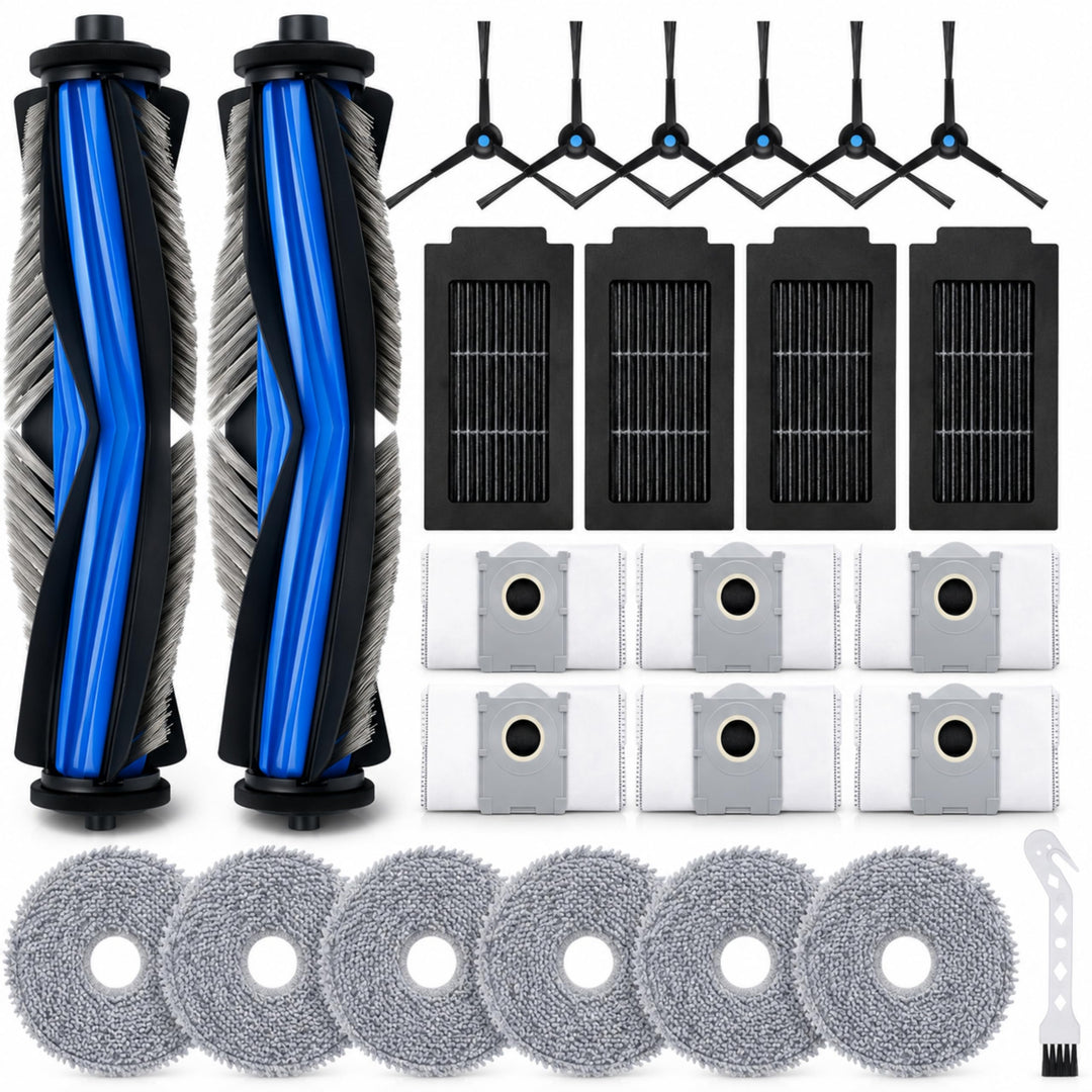 25 Stück Zubehörset für Ecovacs Deebot T50 Omni/T50 Pro Omni/T50 Pro Gen 2/T50 Omni Gen2 Saugroboter