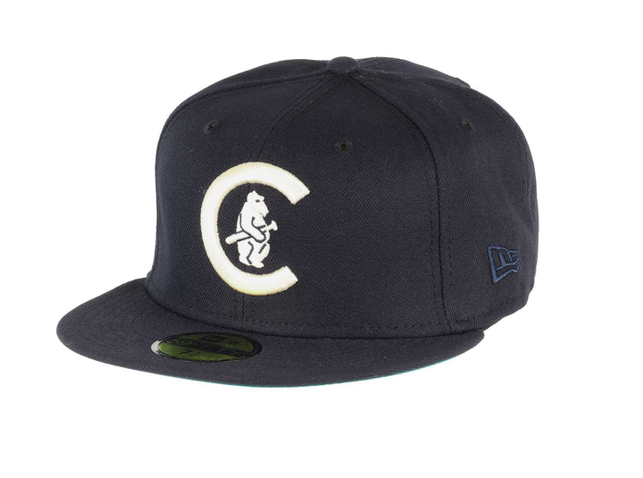 New Era 59Fifty Cap MLB Basecap Baseball Fitted Kappe 56 5950-Cubs-Navy#29657, 56 5950-Cubs-Navy#296