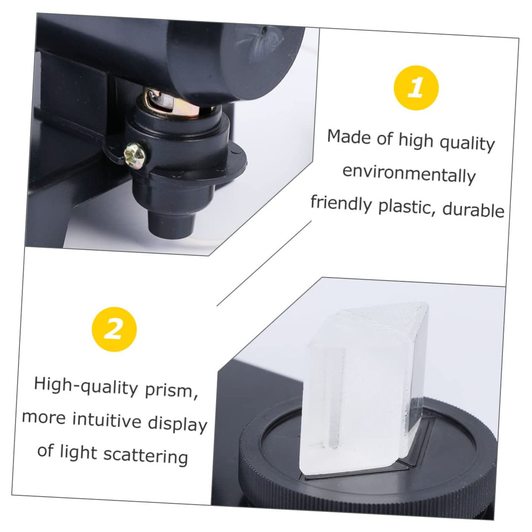 Glas Triple Prisma Dreiecksprisma Optischer Demonstrator Lehrinstrument Für Physikalische Optik Um L