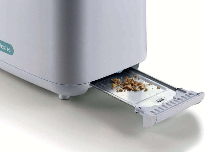 ARIETE 0157W Breakfast 2-Schlitz-Toster mit Zangen weiss, 760 Watt