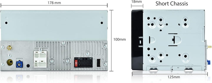 Pioneer SPH-DA360DAB-F, 2-DIN-Media Receiver, kapazitives 6,8" Touchpanel, mit Wi-Fi, Apple CarPlay,