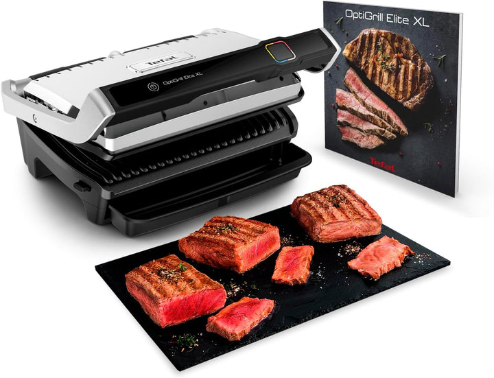 Tefal Kontaktgrill Optigrill Elite XL GC760D | 16 automatische Programme | Digitales Display mit Cou