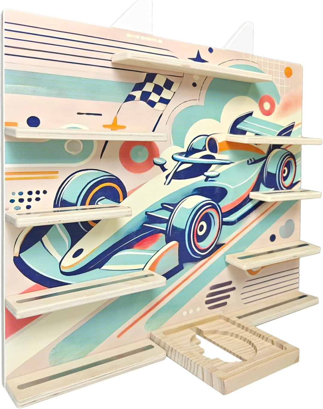 Kiddy's Welt - Hörfiguren Tonie Regal für Tonies-Wandregal kompatibel mit Toniebox- Kinderzimmer Reg