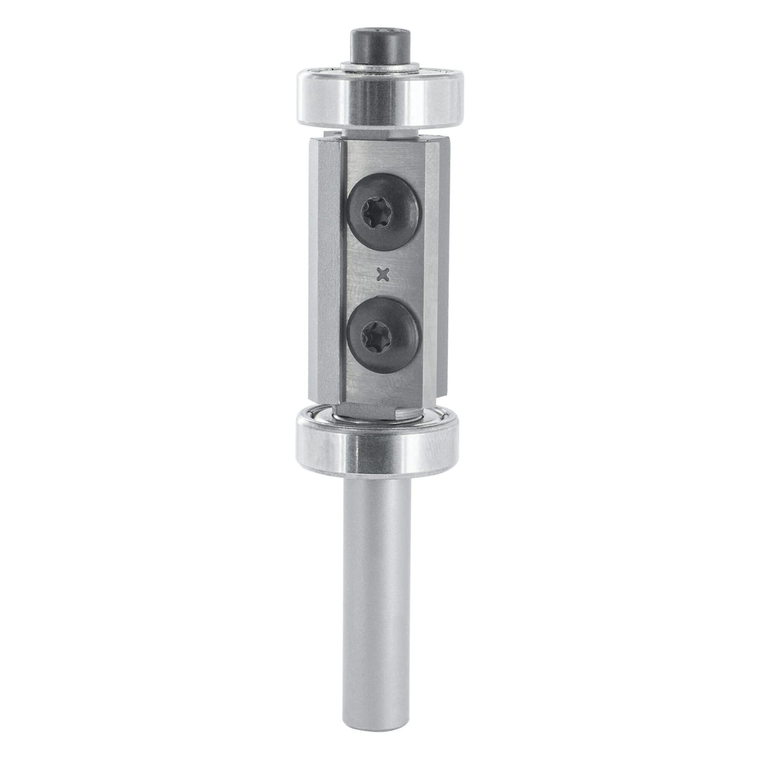 ENT 20409 Wendeplatten Bündigfräser HW, Schaft (S) 8 mm, Durchmesser (D) 19 mm, NL 30 mm, mit Kugell