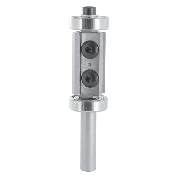 ENT 20409 Wendeplatten Bündigfräser HW, Schaft (S) 8 mm, Durchmesser (D) 19 mm, NL 30 mm, mit Kugell