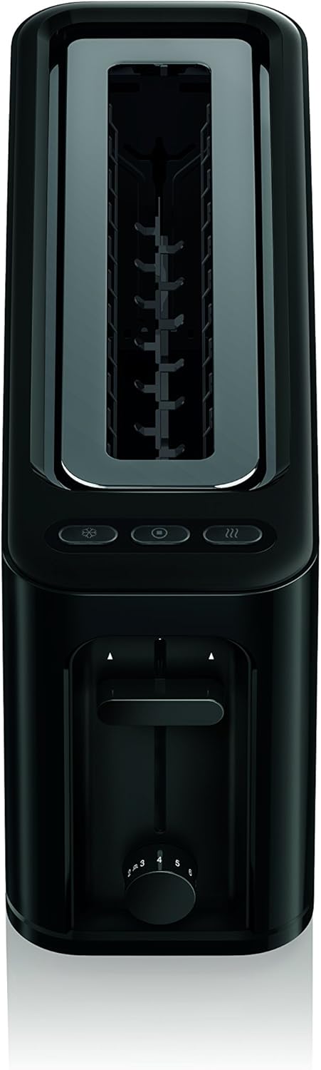 Braun HT 3110 BK Toaster | Langschlitz | Extrabreite Toastkammer | Herausnehmbare Krümelschublade |