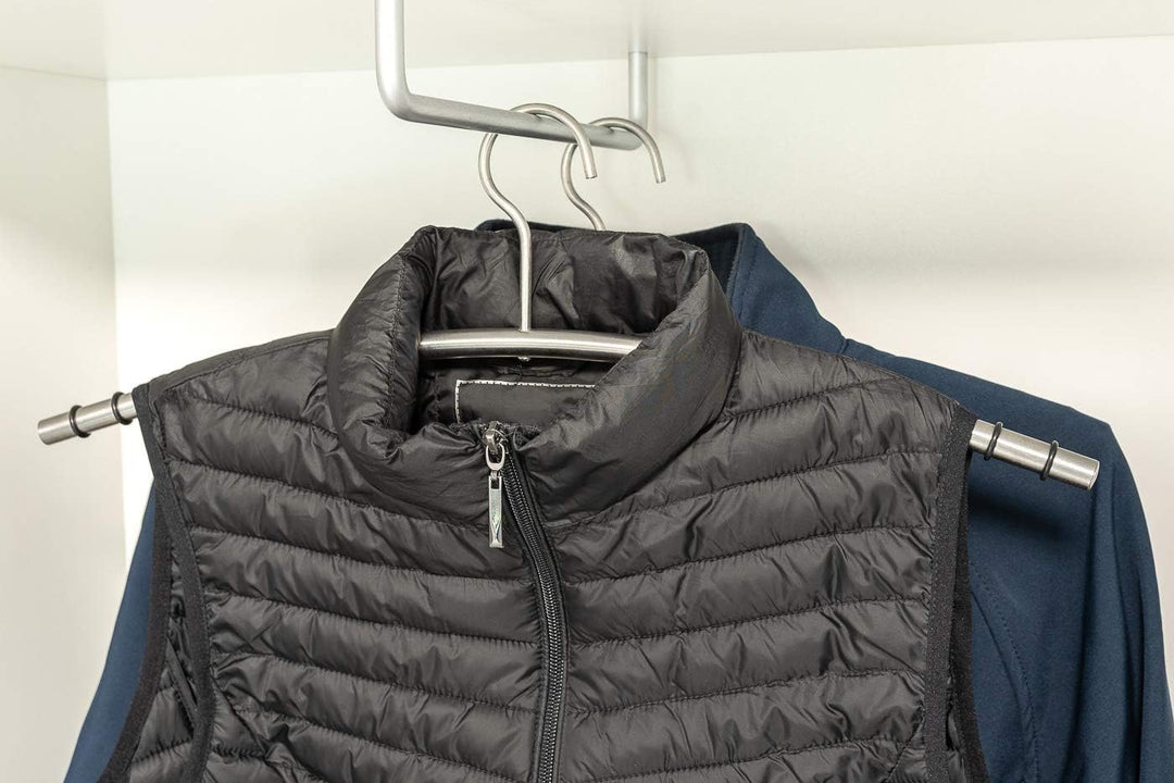 24 Metall Kleiderbügel hochwertige & robuste Premium Kleiderbügel aus Edelstahl rostfrei und rutschf