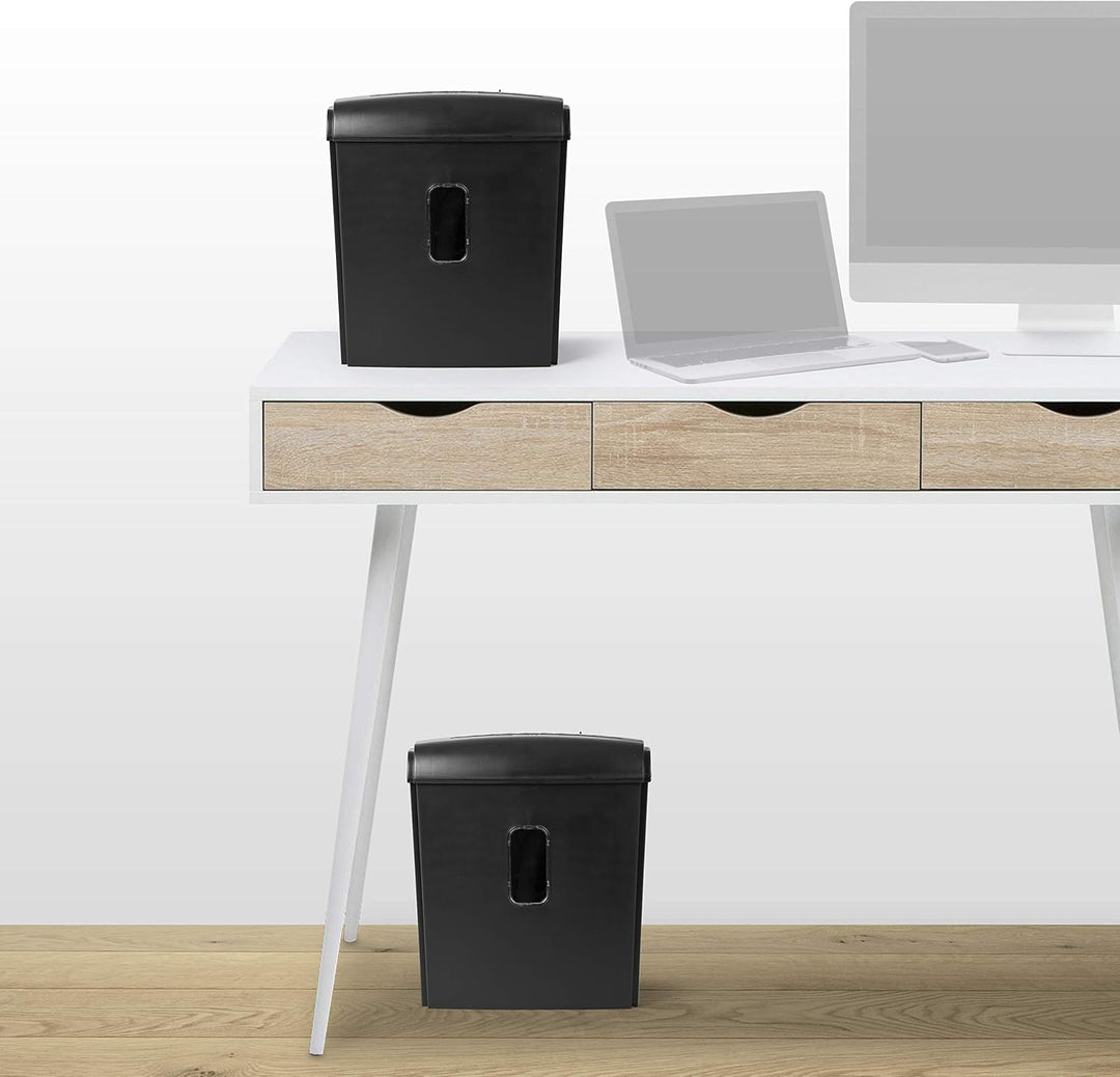 Duronic PS815 Aktenvernichter, Schredder mit Sicherheitsstufe P4, Reisswolf für Büro und Home-Office