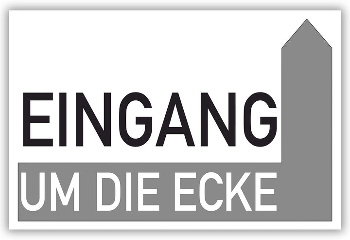 SCHILDER HIMMEL anpassbares Wegweiser Restaurant Schild 59x42cm Kunststoff mit Schrauben, Eingang re