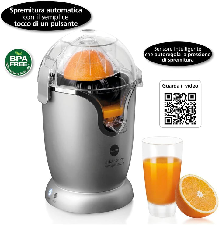 MACOM Just Kitchen 874 Auto-Squeezer 2.0 - Vollautomatische Zitruspresse