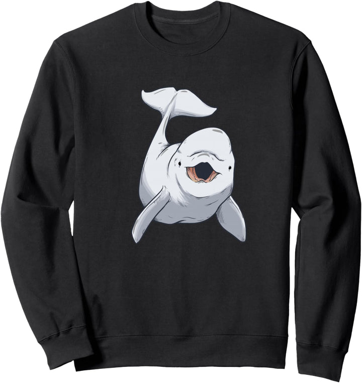 Weisser Baby Wal Beluga Weisswal Gründelwale Kinder Sweatshirt