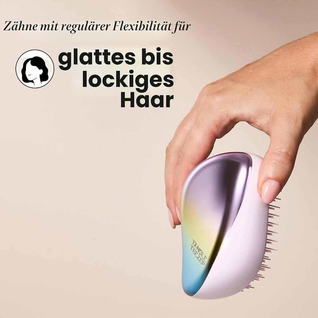Tangle Teezer Haarbürste Compact Styler Pearlescent Matte - Kompakte Bürste für unterwegs - Entwirre