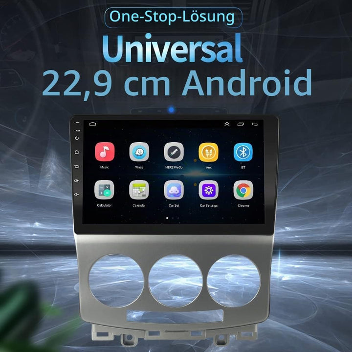 LEXXSON Carplay Radio Android Radio für Mazda 5 2005-2010 mit 9 Zoll kapazitivem Touchscreen SWC GPS