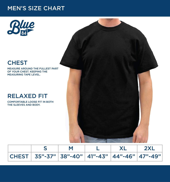 Blue 84 Herren Team Color T-Shirt Line Up Teamfarbe Farbe Indiana Hoosiers L, Indiana Hoosiers L