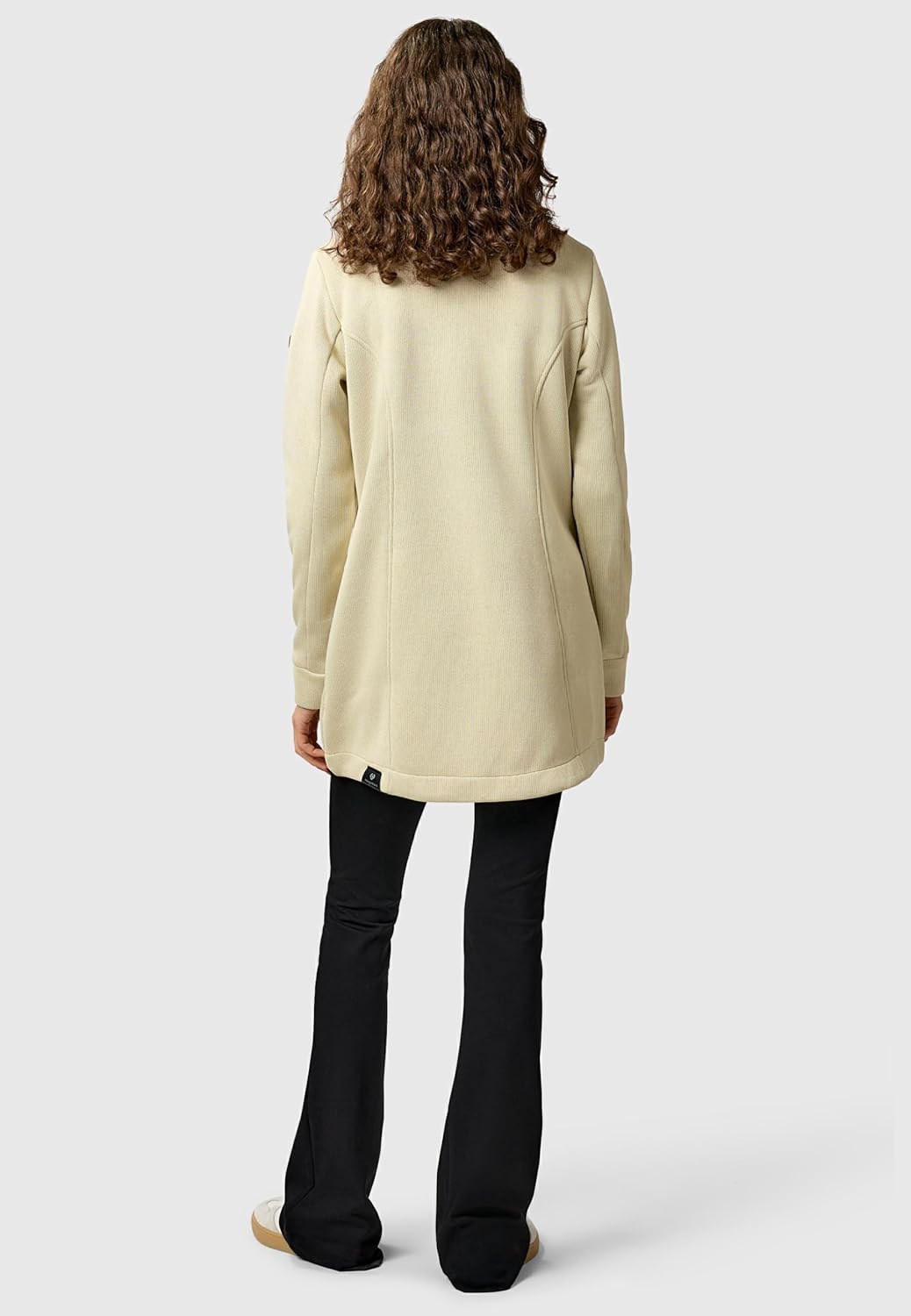 Ragwear Damen Leichter Sweat-Übergangsmantel lang windabweisendl mit hohem Kragen Letrice Bonded XS-