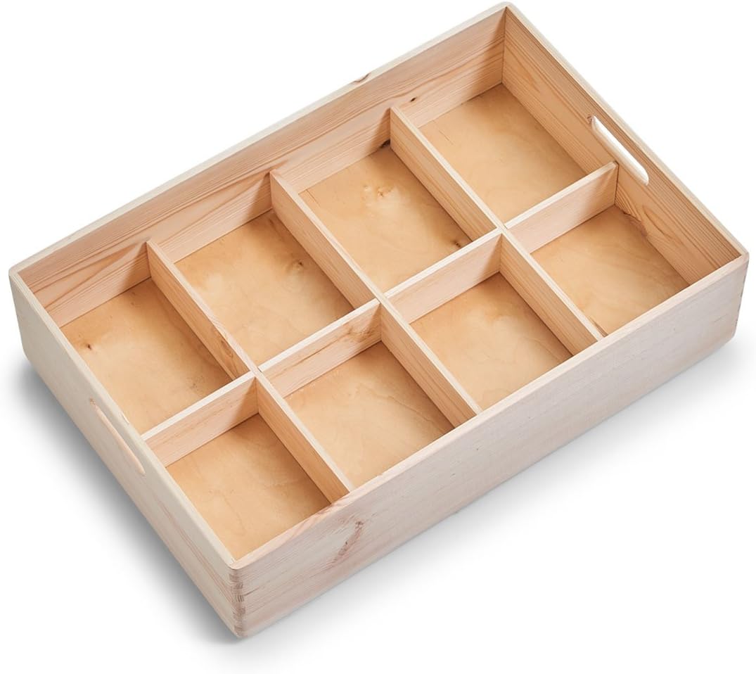Zeller 13146 Allzweckkiste, Nadelholz, ca. 60 x 40 x 15 cm, Sonstige, 60 x 40 x 15 cm