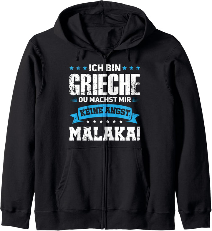 Grieche Griechische Flagge Griechisch Kapuzenjacke