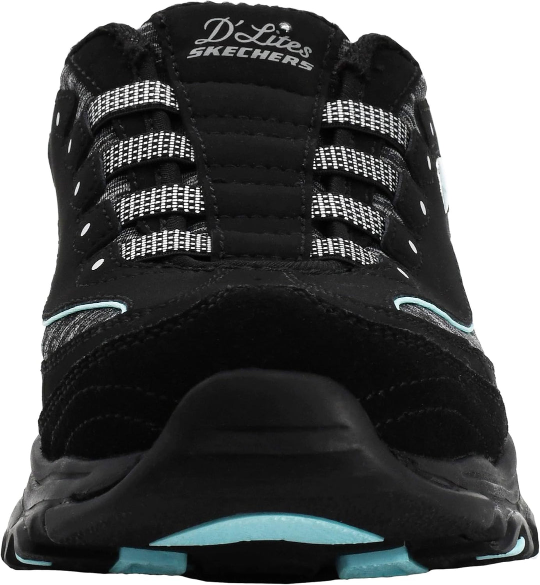 Skechers Damen Sabot D´Lites Scene Setter 37 EU Weit Schwarz Aqua, 37 EU Weit Schwarz Aqua