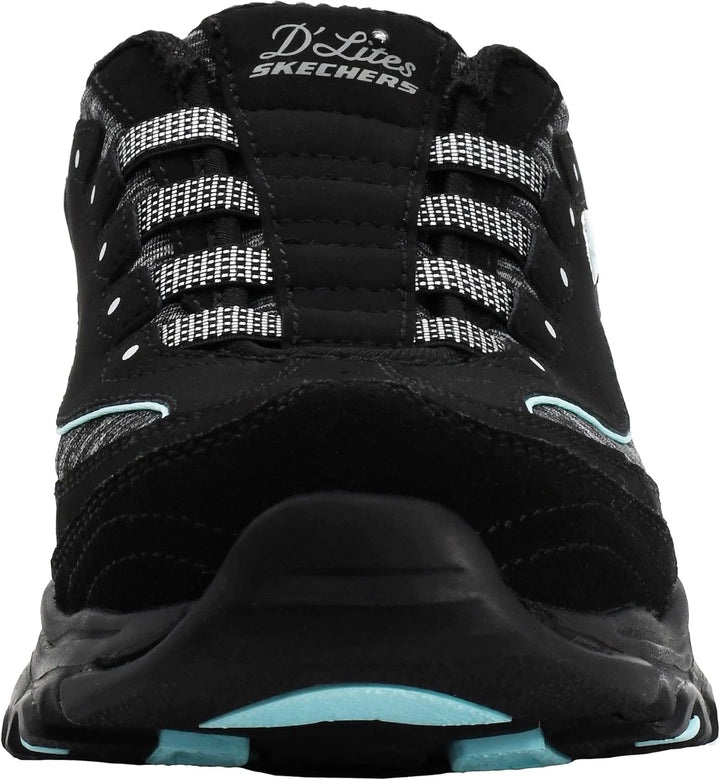 Skechers Damen Sabot D´Lites Scene Setter 37 EU Weit Schwarz Aqua, 37 EU Weit Schwarz Aqua