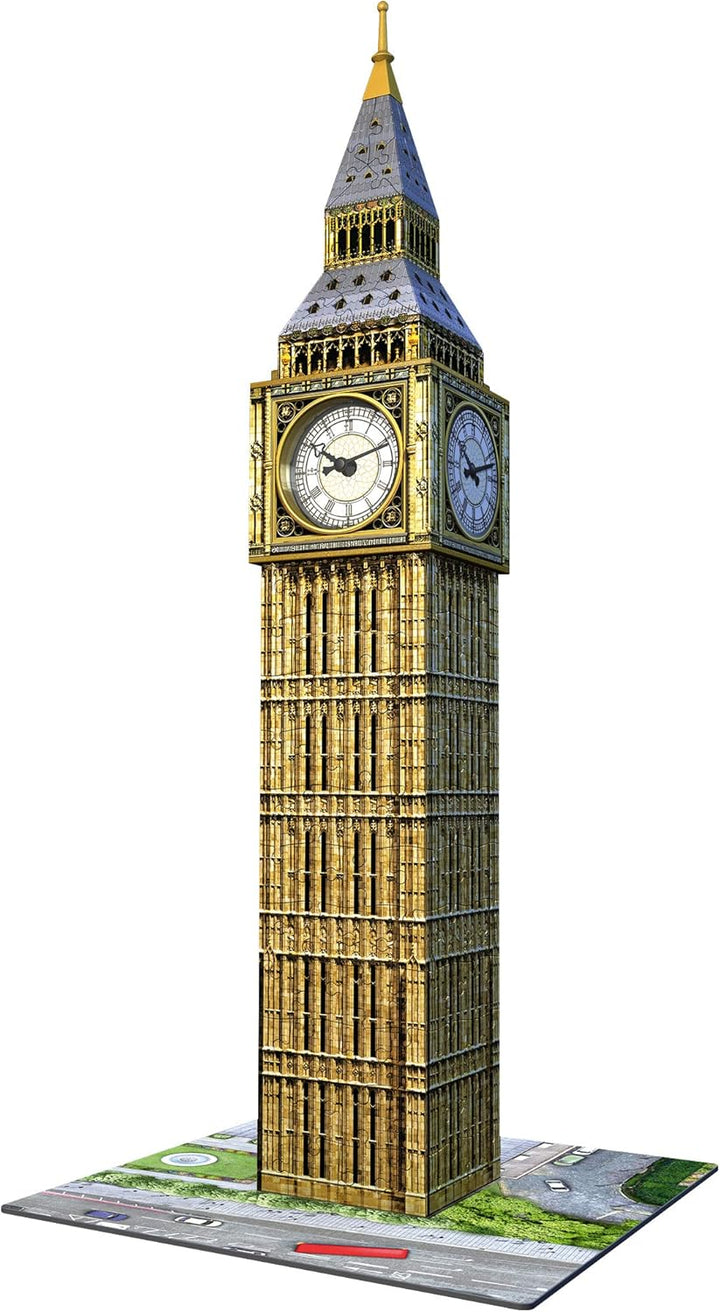Ravensburger 3D Puzzle 12586 - Big Ben mit Uhr - 216 Teile - Das weltbekannte Londoner Wahrzeichen z