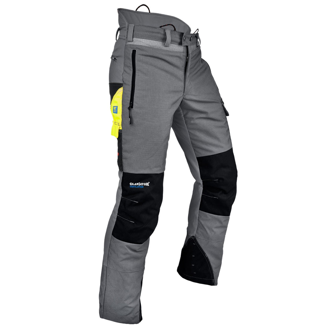 Pfanner Ventilation Schnittschutzhose Klasse 1 Gladiator Gewebe, Farbe:grau M Grau, M Grau