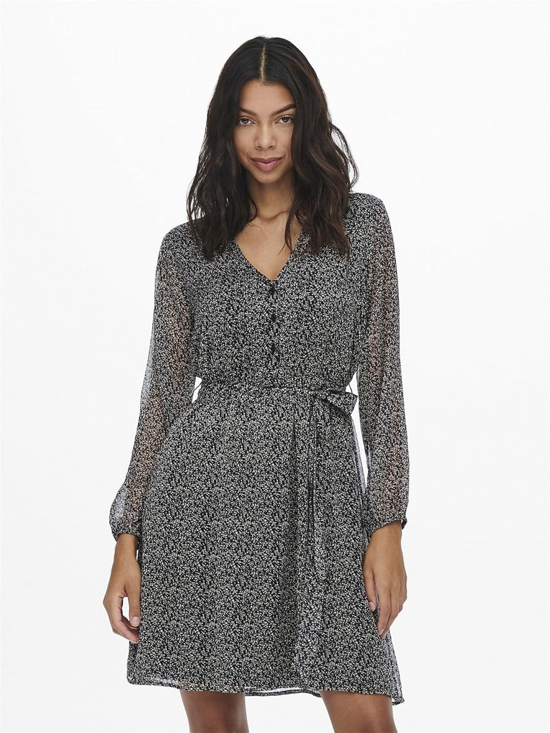 ONLY Female Kleid ONLCERA Kurzes Kleid S Black/Aop:cera Ditsy, S Black/Aop:cera Ditsy