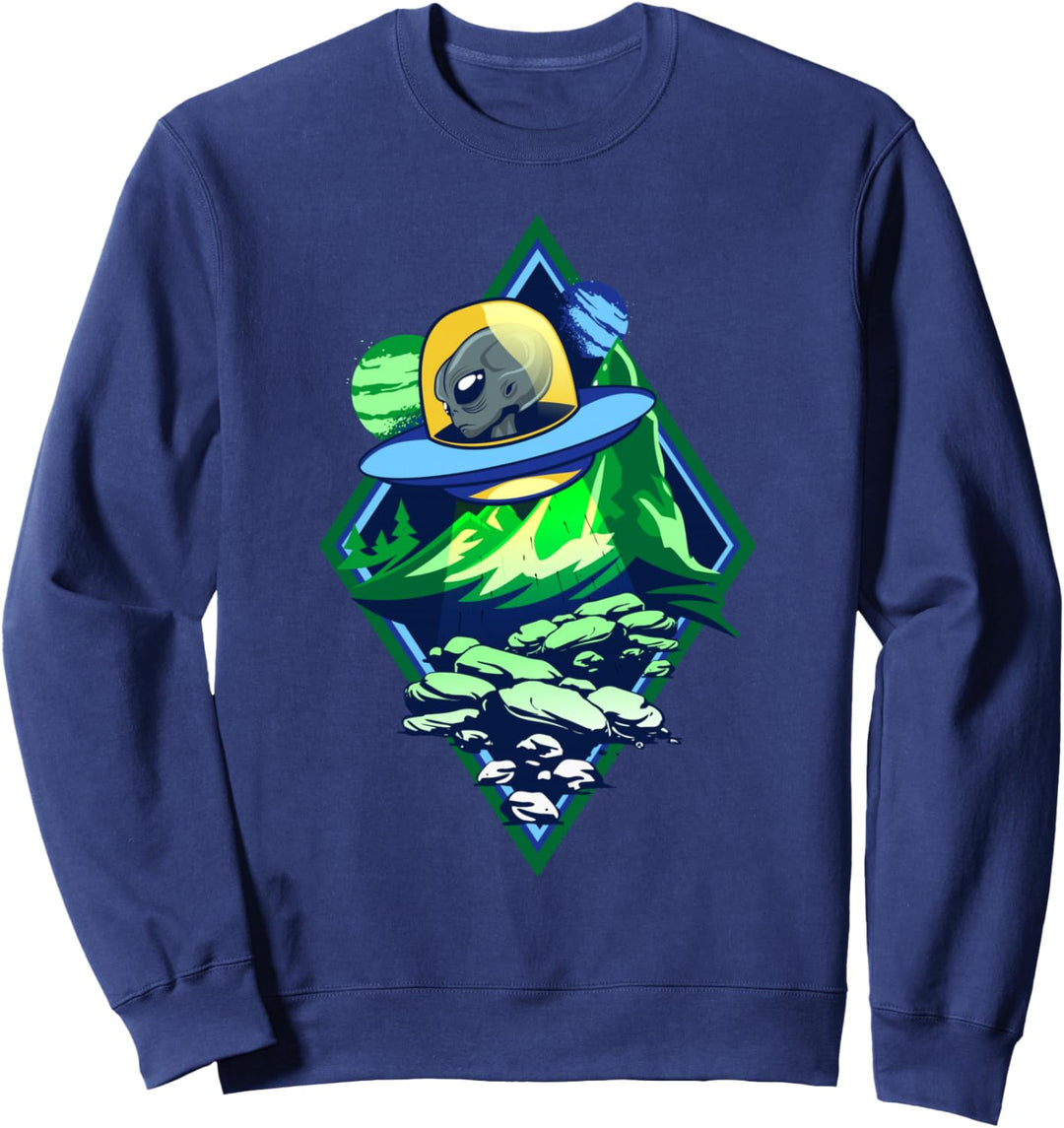 Alien Invasion Entführung Spass Ausserirdische UFO Aliens Sweatshirt