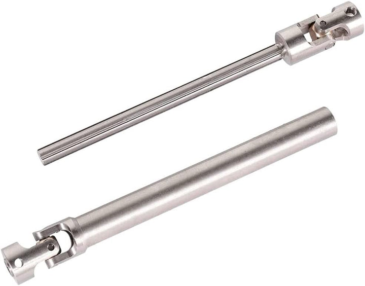2 Stück Universal-Edelstahl-Mittelantriebswelle Dogbone 110 mm-155 mm, Upgrade passend für Tamiay RC