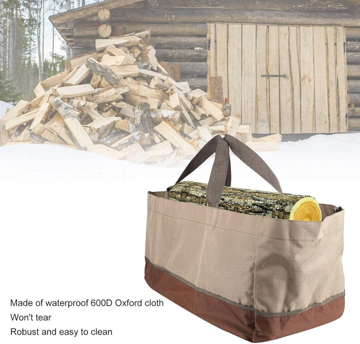 Logging Bag, Brennholz-Tragetasche Log Charcoal Tote Transport Carrier Grosse Kapazität Wasserdicht