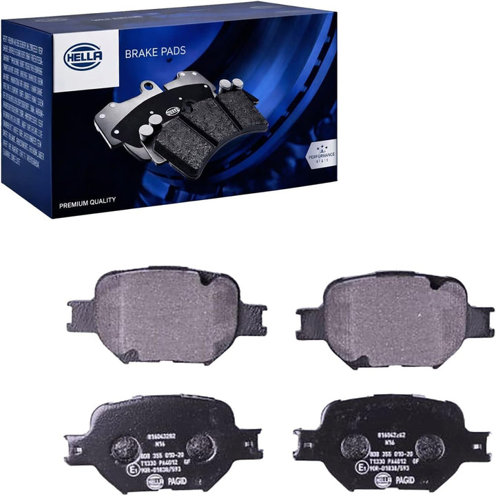 HELLA PAGID 8DB 355 010-201 Bremsbelagsatz - T1330 - Dicke/Stärke: 17mm - Bremssystem: Akebono - nic