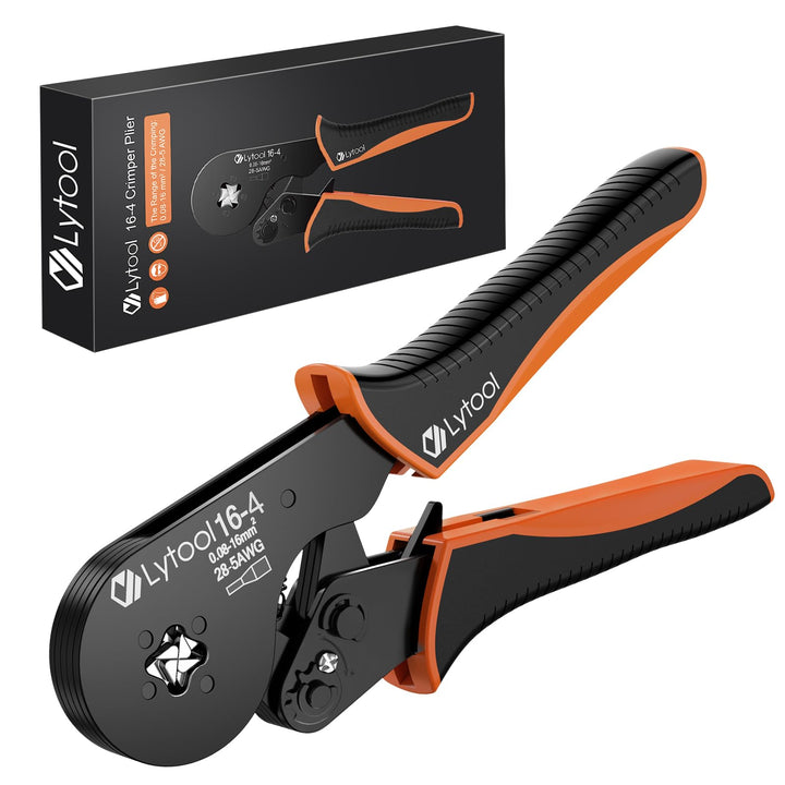 Lytool Crimpzange 0,08-16 mm²,Aderendhülsenzange Presszange Vierkant Crimp Zange Krimperzange selbst