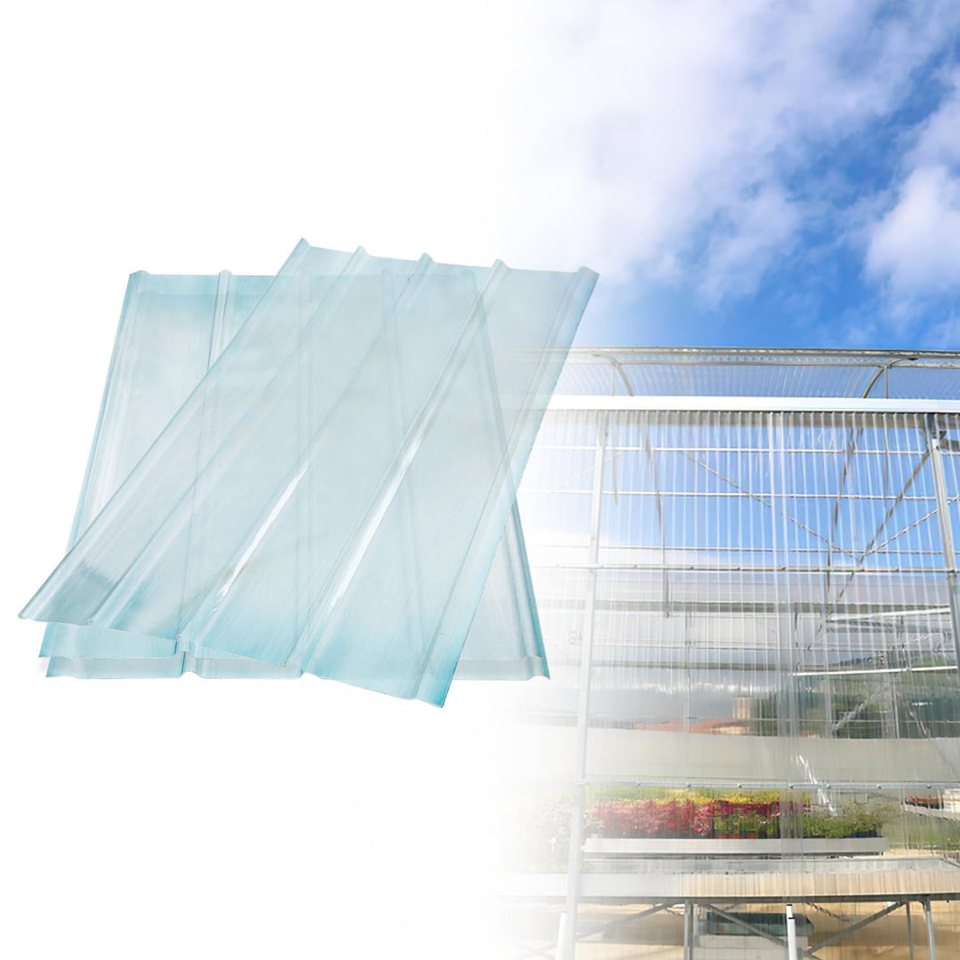 Wellplatten, 2 mm FRP-Trapezprofil-Wellblech, 90 * 120 cm Wellplatten Transparent, Dachplatten Wette