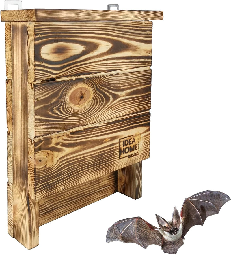LEVIATAN CHIROPTERA Fledermauskasten aus Massiv-Holz - fertig montiert, Nistkästen, wetterfest, unbe