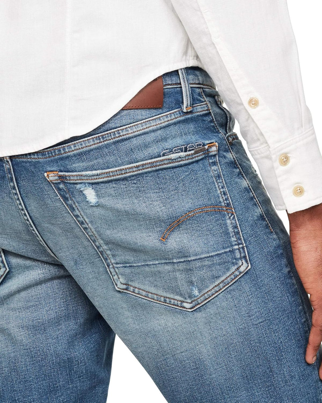 G-STAR RAW Herren 3301 Tapered Jeans 35W / 32L Blau (Vintage Azure 51003-c052-a802), 35W / 32L Blau