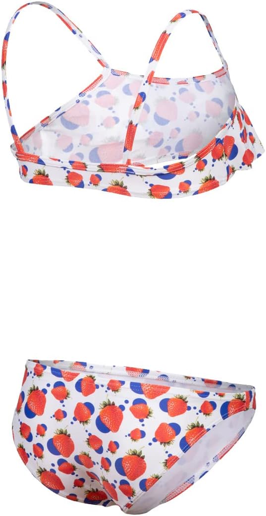 ARENA Mädchen Girls Vintage Bikini Bralette Bikini 140 White Multi, 140 White Multi