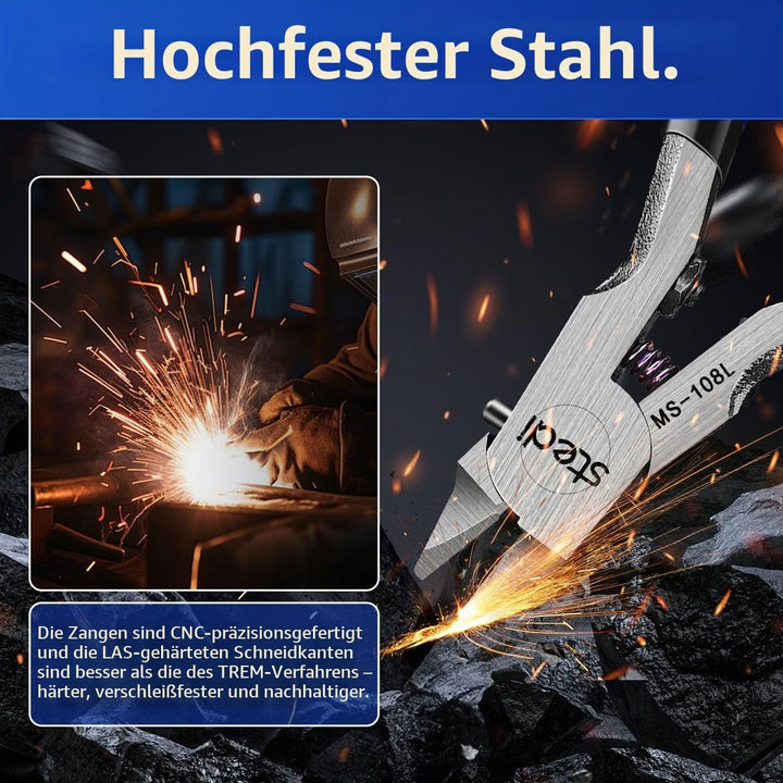 stedi Ultimative Modellzange, [Linke Hand Version] Angusszange Ultradünne einschneidige Hobbyzange f