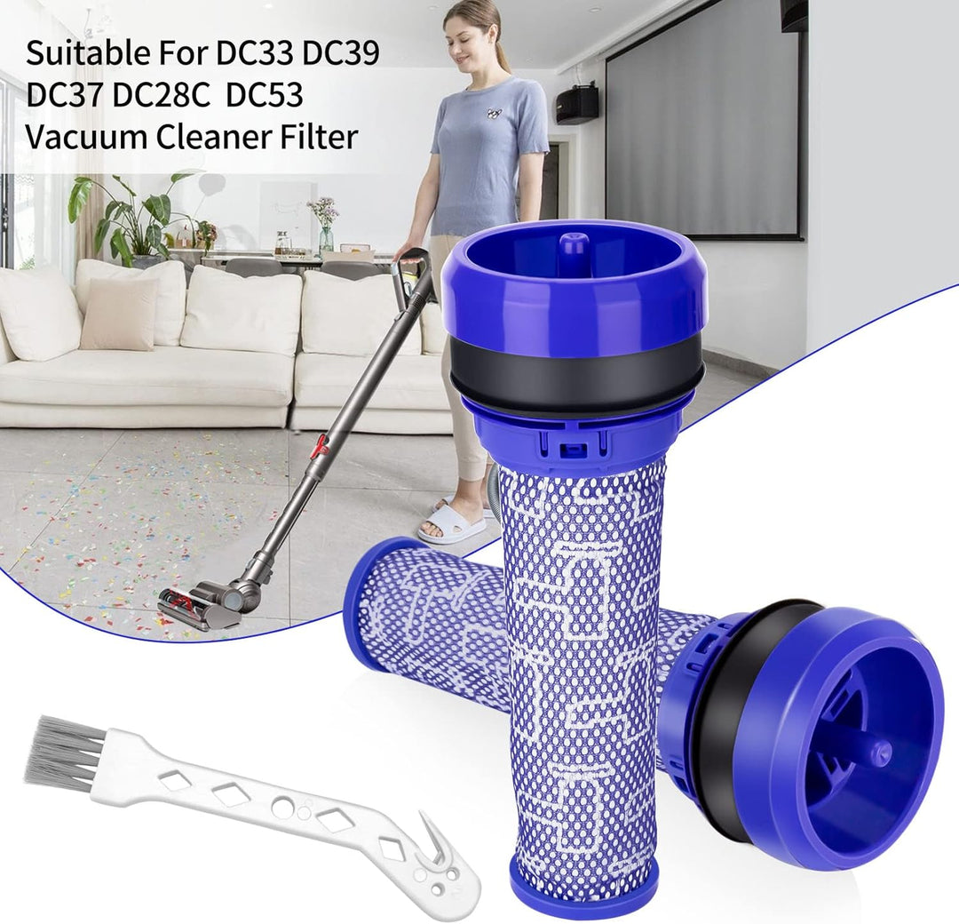 Smyidel 2 Stück Ersetzt Filter für Dyson DC33 DC37 DC39 DC28C DC53, 92341301,Pre-Filter Vormotorfilt