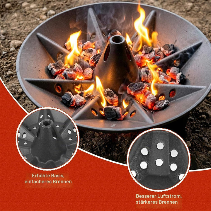 Denmay Kohlekorb Briketthalter für Weber 47/57/67cm Holzkohlegrills Holzkohle-Brikettkorb für Weber
