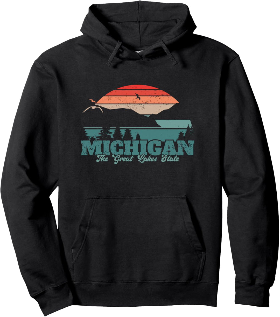 Michigan The Great Lakes State Stolzer Michiganer Pullover Hoodie