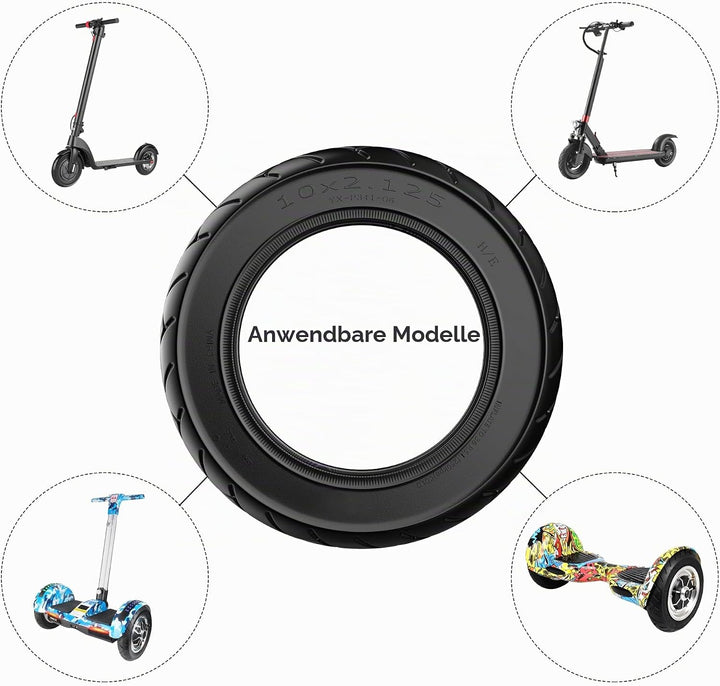 10 "Reifen 10 x 2,125 Reifen &amp; Schlauch Ersatz für Smart Elektroroller 10 Zoll Einrad