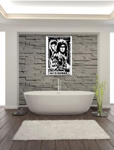 Horror invasion white Leinwandbild Bild auf Leinwand, XXL riesige Bilder fertig gerahmt mit Keilrahm