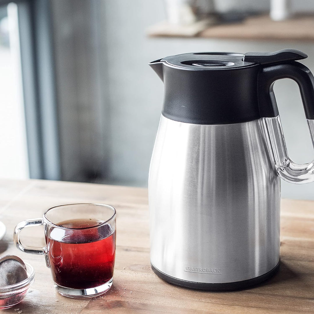 Gastroback 42426 Design Advanced Thermo, 1.7 Liter, Wasserkocher und Isolierkanne, Cool Touch, Easy-