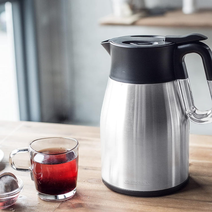 Gastroback 42426 Design Advanced Thermo, 1.7 Liter, Wasserkocher und Isolierkanne, Cool Touch, Easy-