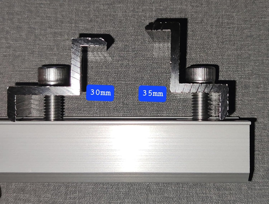 Solarpanel Halterung Kit und Zubehör Schwarz Eloxiert,Halterung für Solarmodule,Befestigungsschiene1